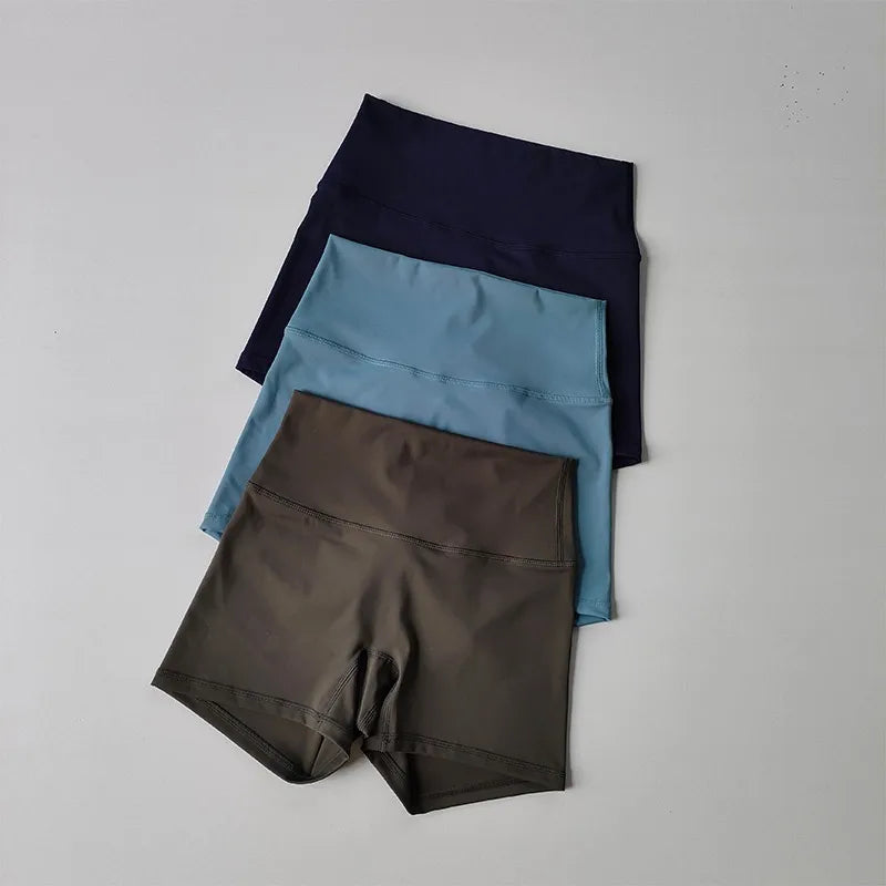 Summer Women's Yoga Shorts High Waist Sport Shorts Fitness Push-Up Tights Booty Short Pants Gym Shorts Cycling Shorts Female