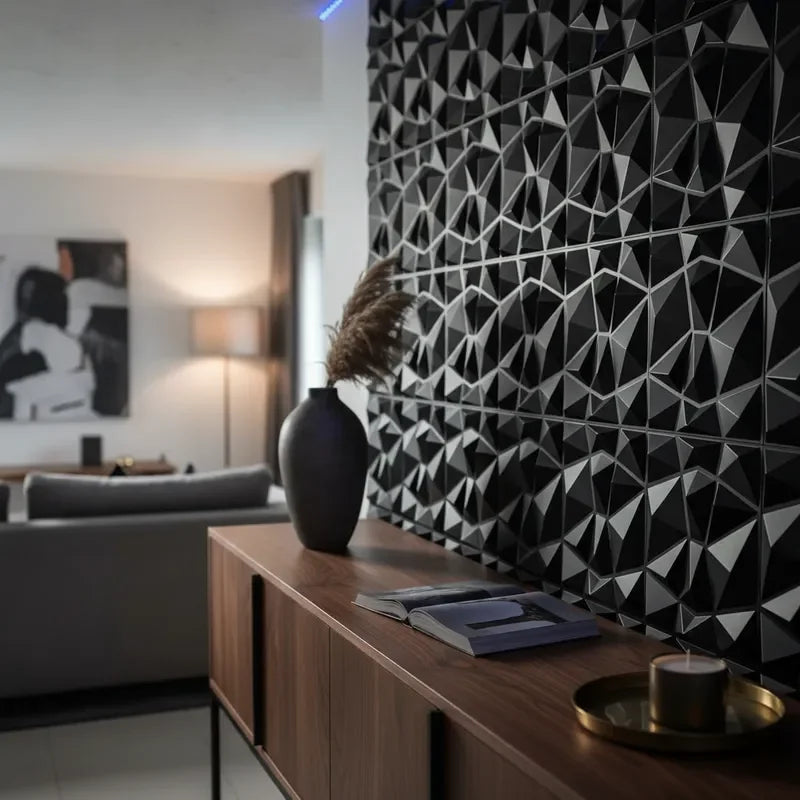 10PCS 30x30cm Wall Sticker 3D Wall Panels Indoor Wall Decoration For Living Room Bedroom Hotel Office Mural Tile-Panel-Mold