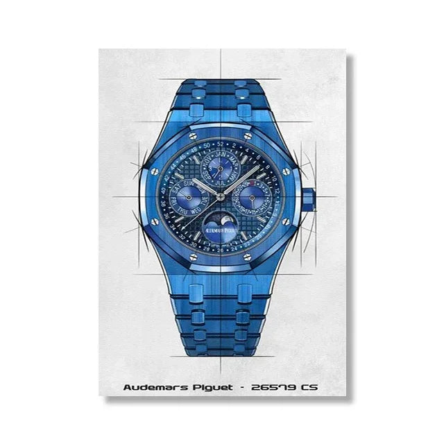 Brand Watch Line Room Living Canvas Painting Wall Art Home Decor