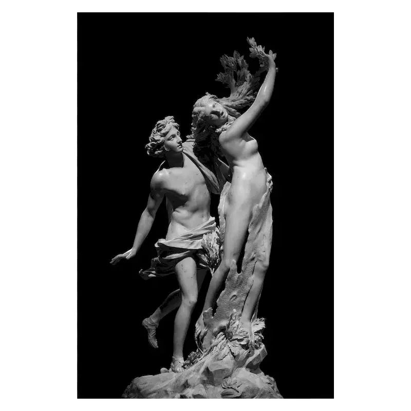 Nordic Simple Wall Art Black Ancient Greek Gods Sculpture David Statue Canvas Print Poster Home Living Room Bedroom Decoration