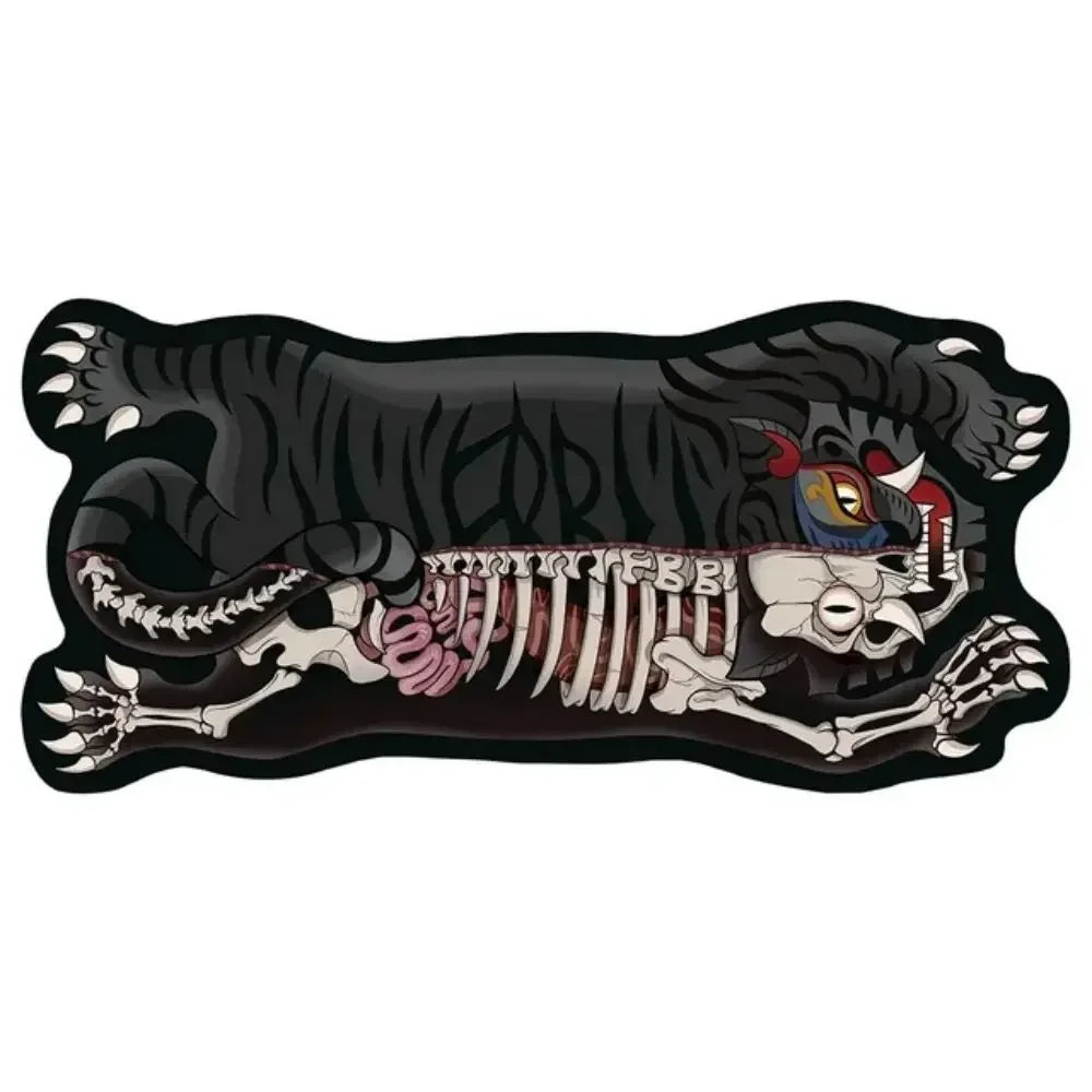 VIKAMA Tiger-Shaped Area Carpet - Non-Slip, Easy To Clean, Home Decoration, Kitchen And Bathroom Floor Mat, Entrance Door Mat
