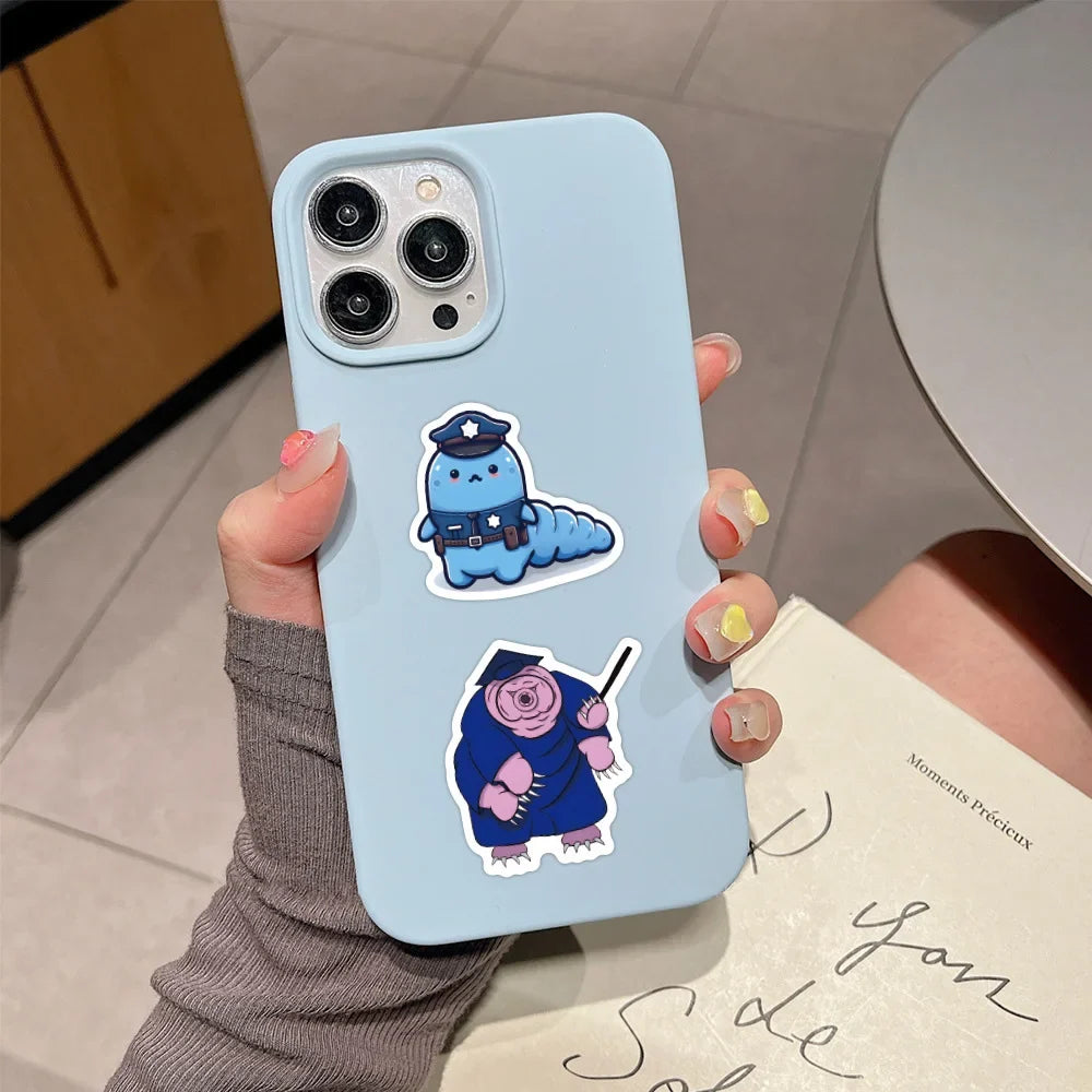 10/30/50pcs Cool Cartoon Animal Tardigrade Stickers Stationery Fridge Travel Luggage Guitar Car Classics Toy Sticker for Kids