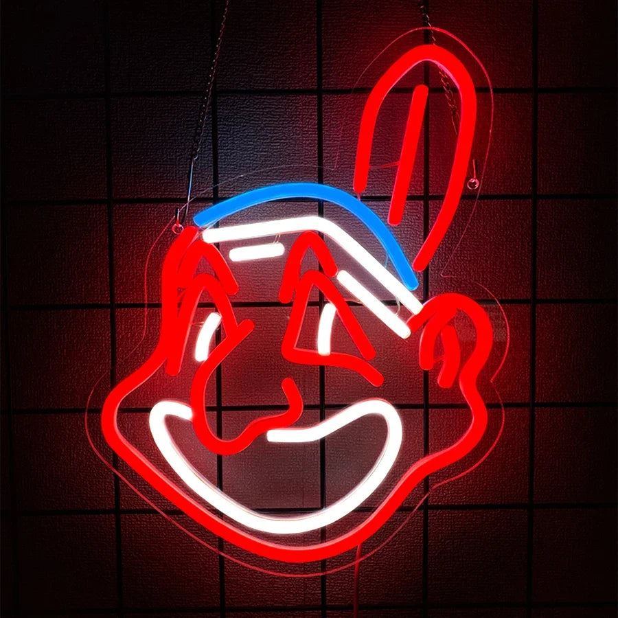 Animation Led Neon Sign, Rabbit Icon, Used For Bedroom, Game Room, Man Cave, Party Decor, Gifts For Teenagers And Boyfriends.