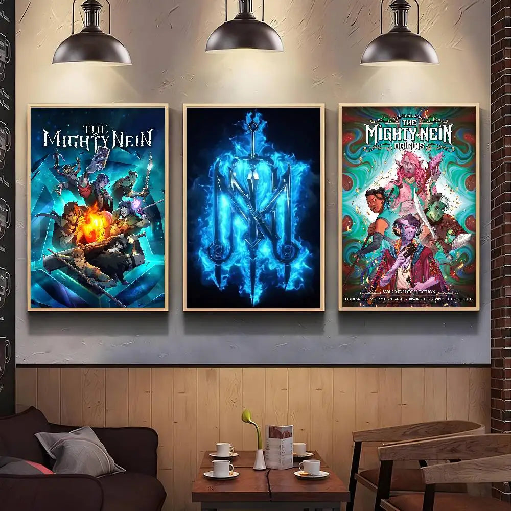 Animation The Mighty Nein Poster HD Art Sticky Wall waterproof Home Living Room Bar Decoration