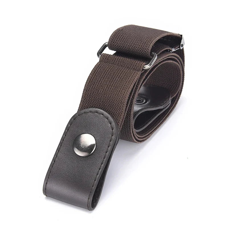 1pc No Buckle Elastic Waist Belt, Stretch Adjustable Belt for Jeans Dresses, Invisible Comfort Belt for Women Men, Belts