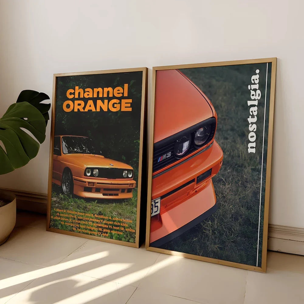 Modern Racing Blond Frank Ocean Cars Rap Hypebeast Fashion Wall Art Canvas Painting Posters For Living Room Home Decor