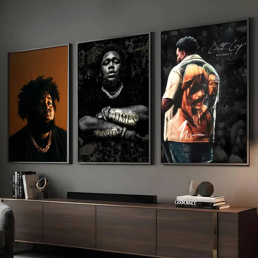 Rapper Rod Wave Last Lap Poster HD Art Sticky Wall Waterproof Home Living Room Bar Decoration