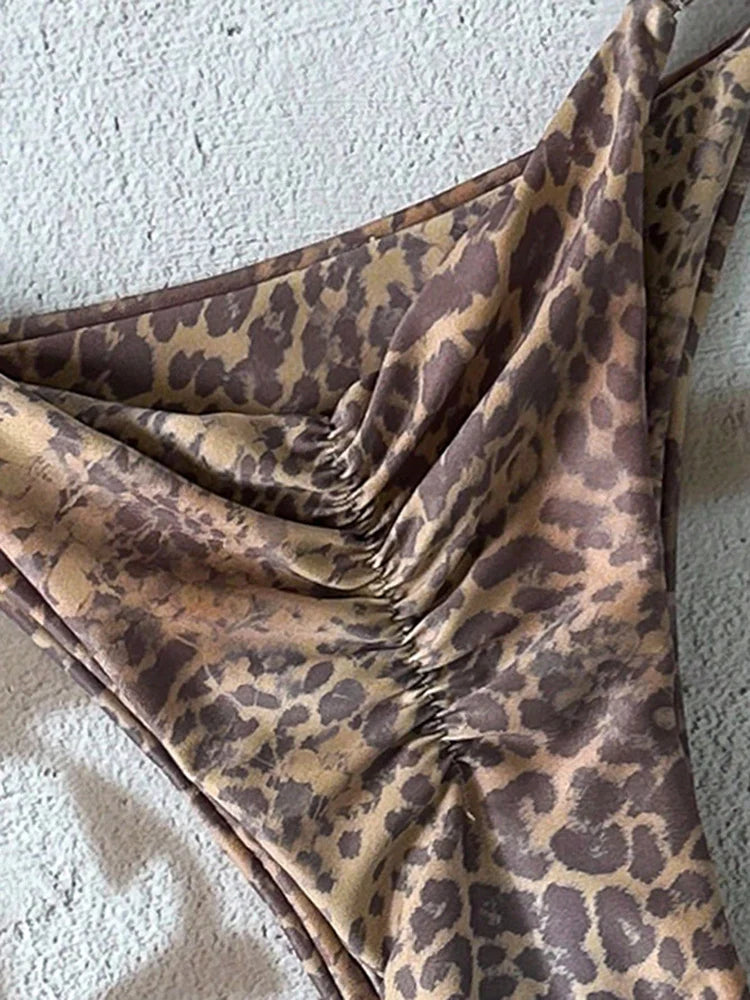 Sexy Leopard Push Up Bikinis Two Piece Bathing Suits 2026 Micro Bikini Sets Women Swimsuit Beach Wear Thong Swimwear for Female