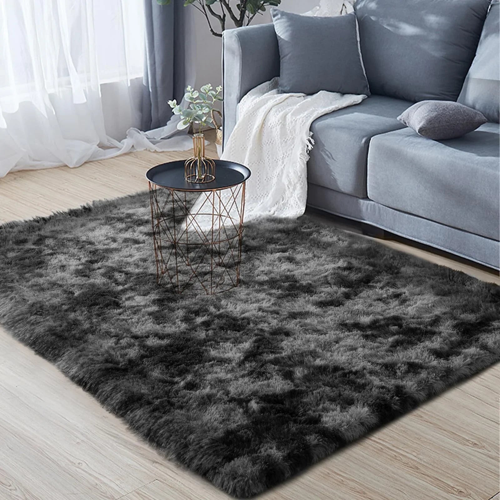 VIKAMA Living Room Carpet, Bedroom Soft Fluffy Plush Floor Mat, Kindergarten Children's Room, Dormitory, Home Decoration