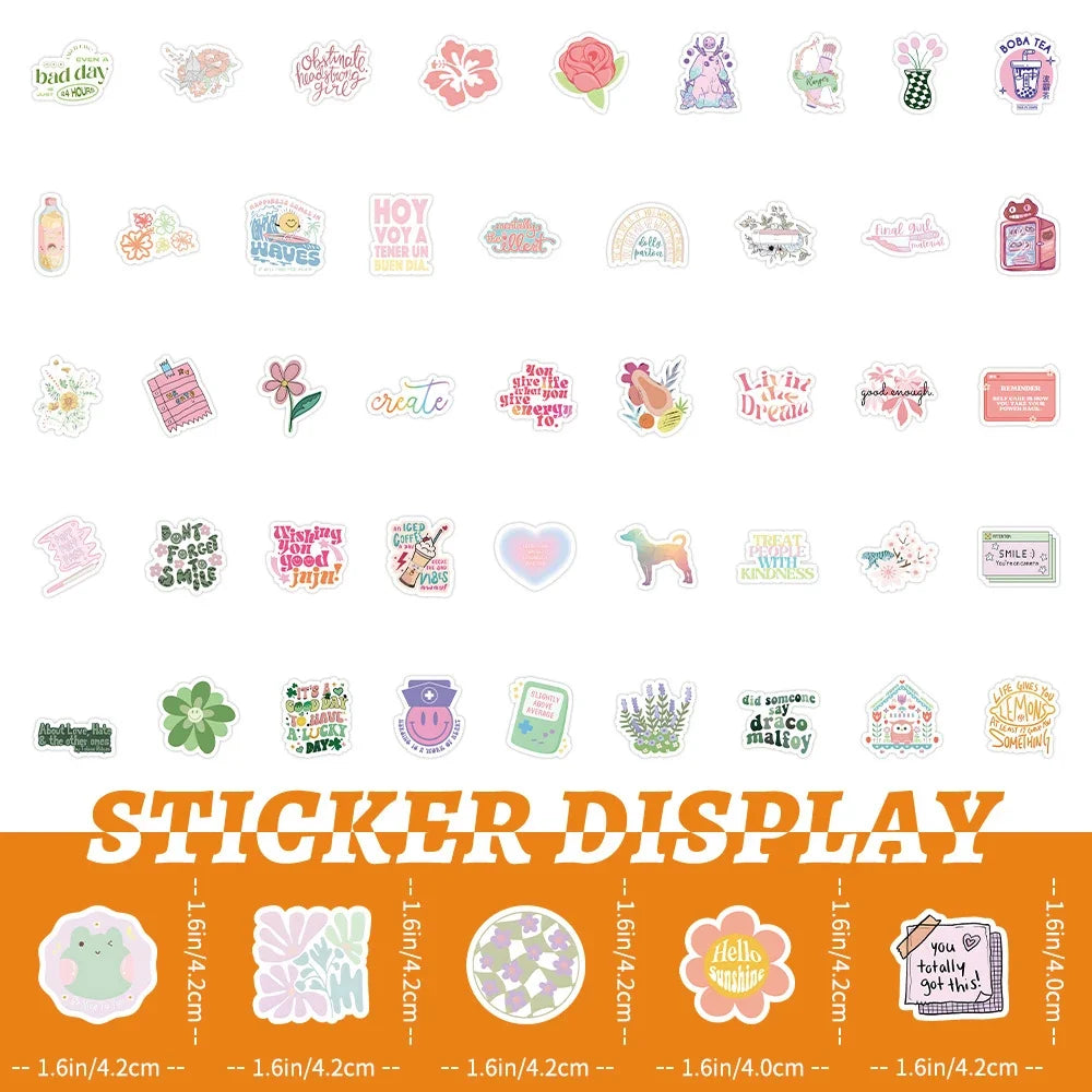 10/30/50/100pcs Cartoon Pink Danish Past Ins Graffiti Stickers Laptop Suitcase Phone Water Bottle Aesthetic Sticker Kids Toys
