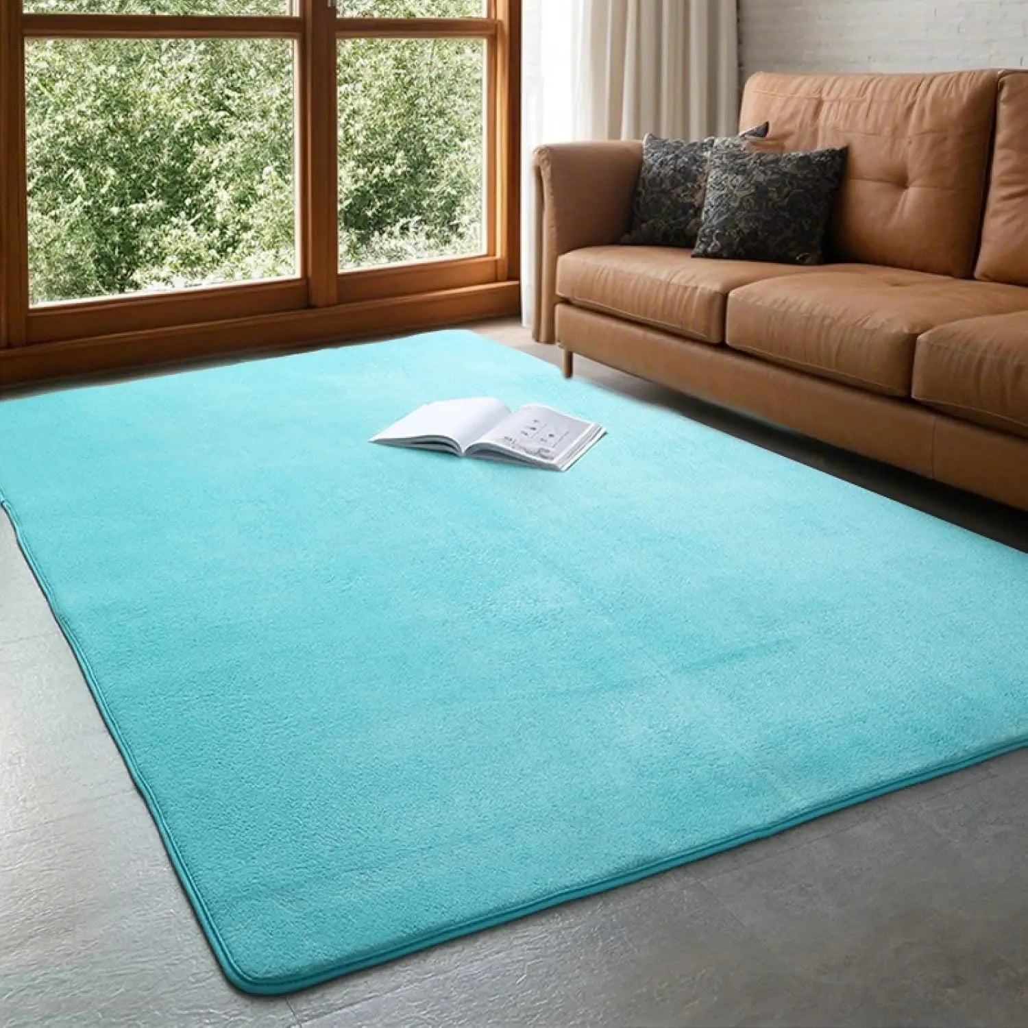 VIKAMA Coral rugs, non-slip low ammunition bedroom living room floor heating in children's room dorm, home decor, electric hot carpet