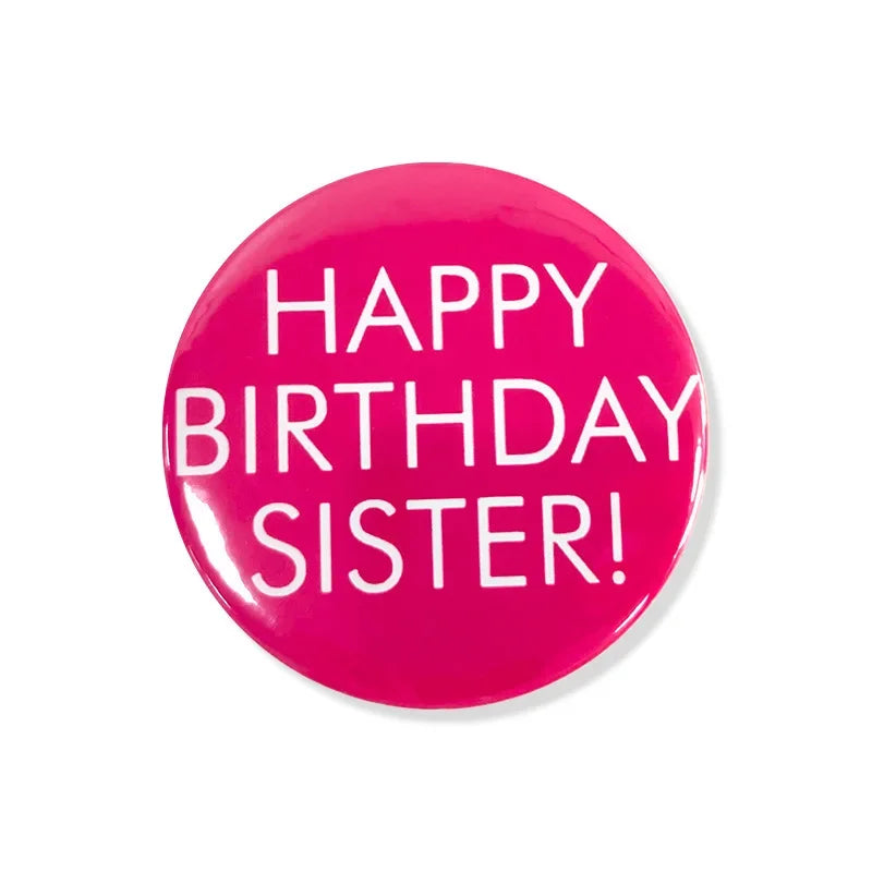 New Happy Birthday Theme Emblem Birthday Party Children's Adult Clothing Decoration Badge Birthday Party Decoration Souvenir