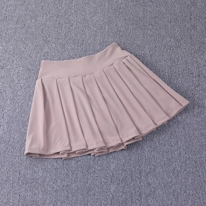 Women's Quick Dry Pleated Tennis Skirts Mid Waisted Cute Athletic Workout Running Sports Golf Skorts