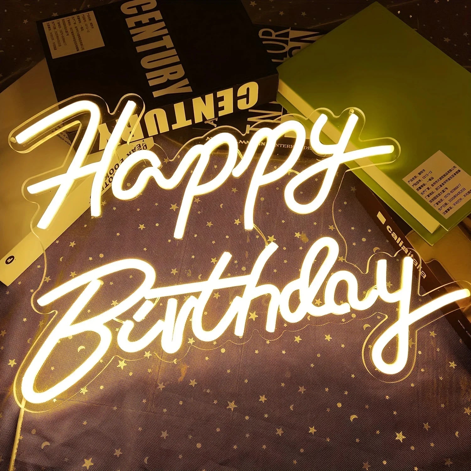 Happy Birthday Neon Sign Neon Happy Birthday Sign for Wall Decor Wall Neon Sign with Dimmable Switch Birthday Party Supplies