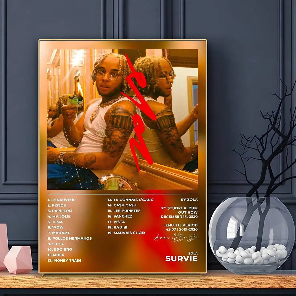 Rapper Zola Poster HD Art Sticky Wall Waterproof Home Living Room Bar Decoration