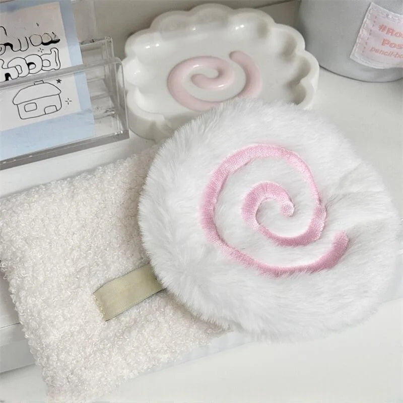 Cute Pink Fish Board Plush Coaster for Girl's Heart Shooting Prop Thick Insulated Coaster Home Decoration Gifts