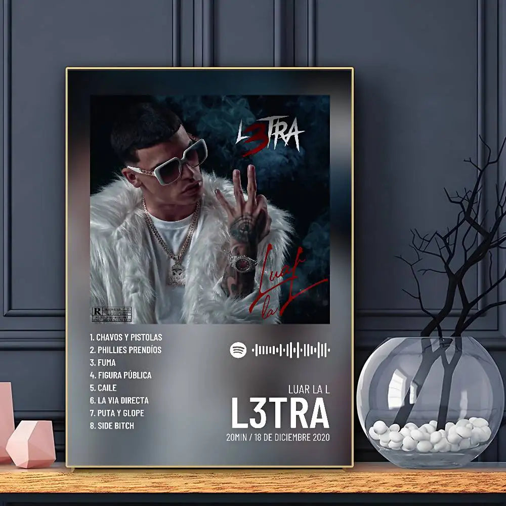 Singer Luar The L Poster Sticky Wall Art Printing Waterproof Home Living Bed Room Bar Aesthetic Decor