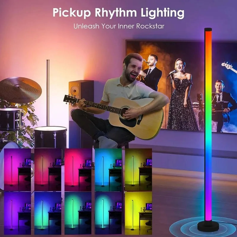 LED Atmosphere Lamp Floor Lamp RGB Remote Control and APP Control Music Synchronization Lighting Esports Game Mood Table Lamp