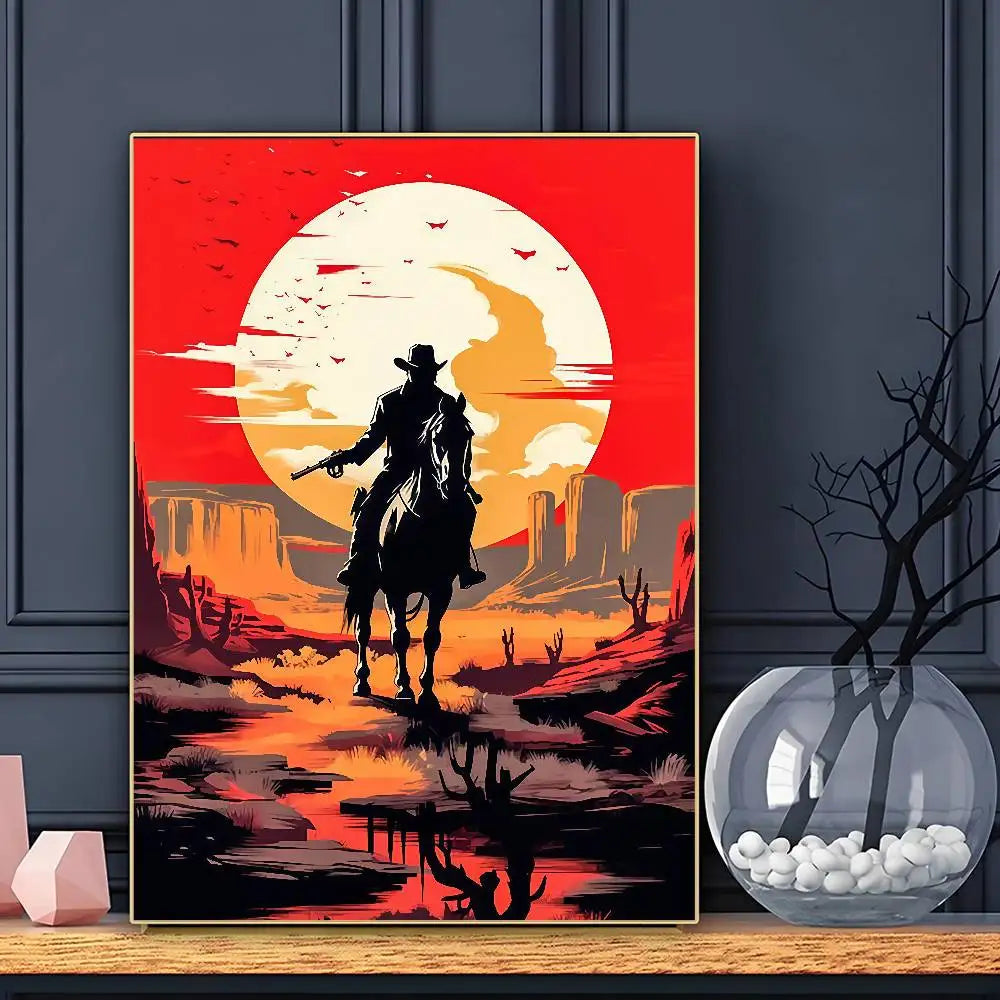 Game R-Red D-DeadS Redemption 2 Poster HD Art Sticky Wall Waterproof Home Living Room Bar Decoration