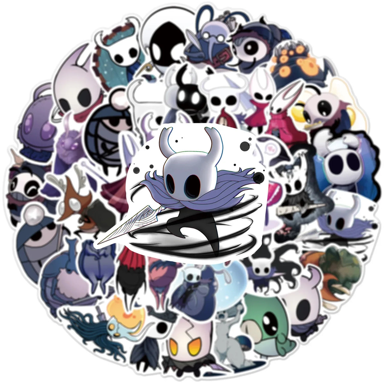 54/108PCS Hollow Knight Graffiti Stickers for Luggage Stationery Laptop Car Phone Waterproof Stickers