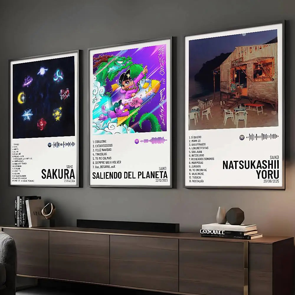 Singer SAIKO Poster HD Art Sticky Wall Waterproof Home Living Room Bar Decoration