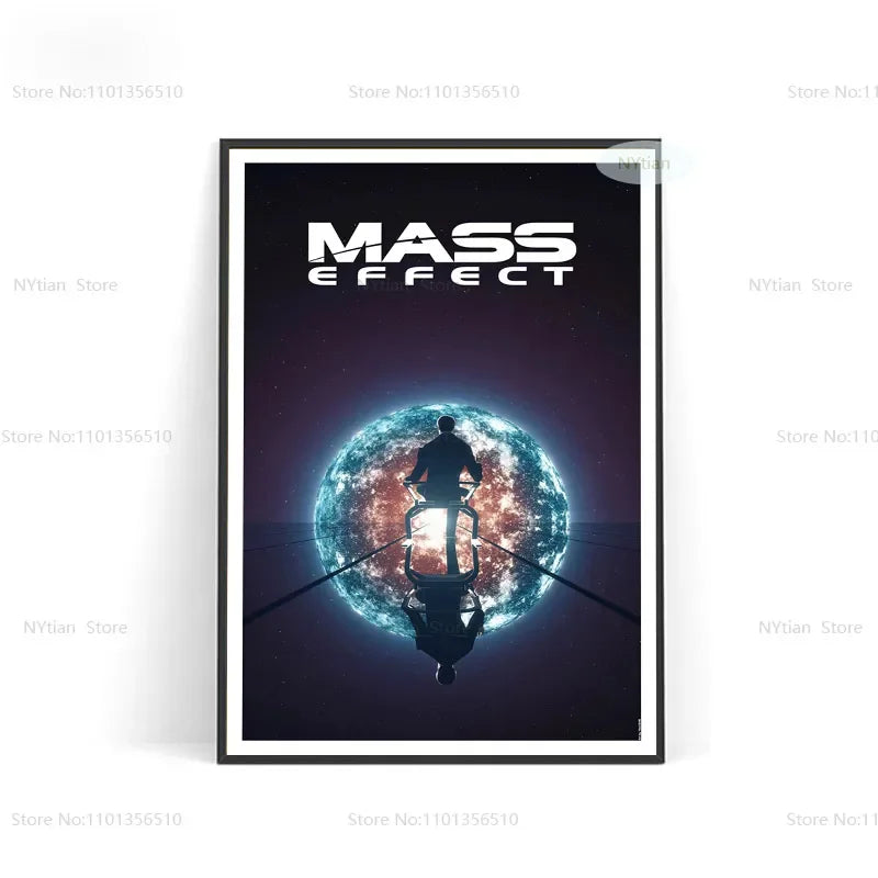 NT1464 Mass Effect Poster Minimalist Classic Game Gift Posters And Prints Wall Art Picture Canvas Painting For Home Room Decor