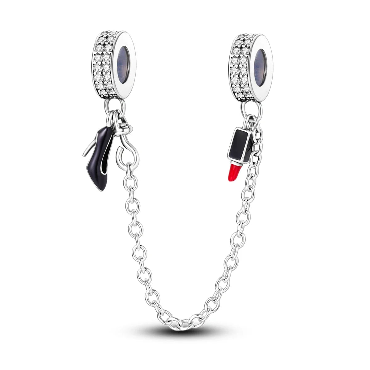 Fit Original Bracelet 925 Silver Ballet Girl Red High Heels Charms Pendants For Women Jewelry Making Gift