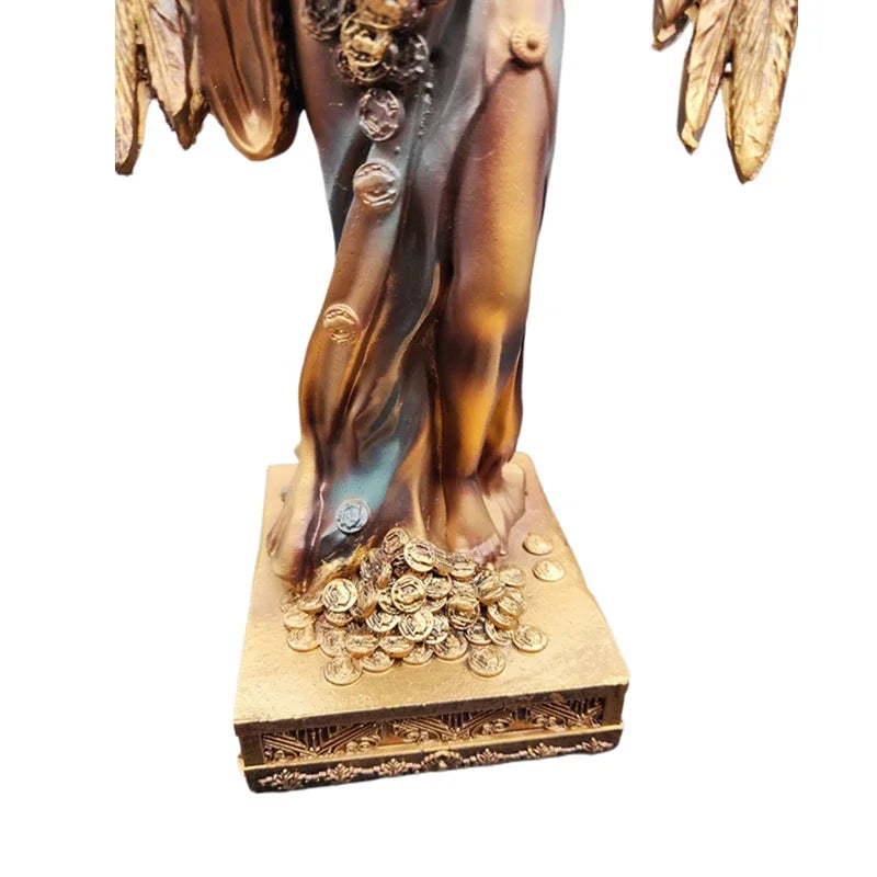 New Greek Goddess of Wealth Resin Craft Statue Gift Cashier Office Desktop Decoration Ornament Home Decoration Accessories