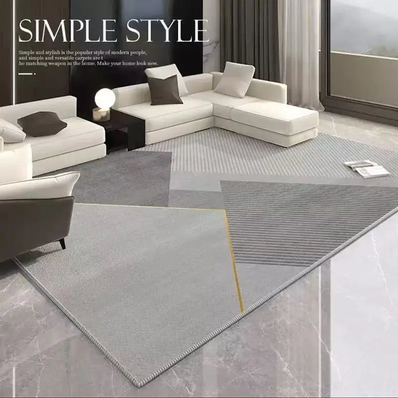 VIKAMA Modern Geometric Carpet Living Room Sofa Coffee Table Mat Room Decoration Bedroom Wardrobe Large Area Carpet
