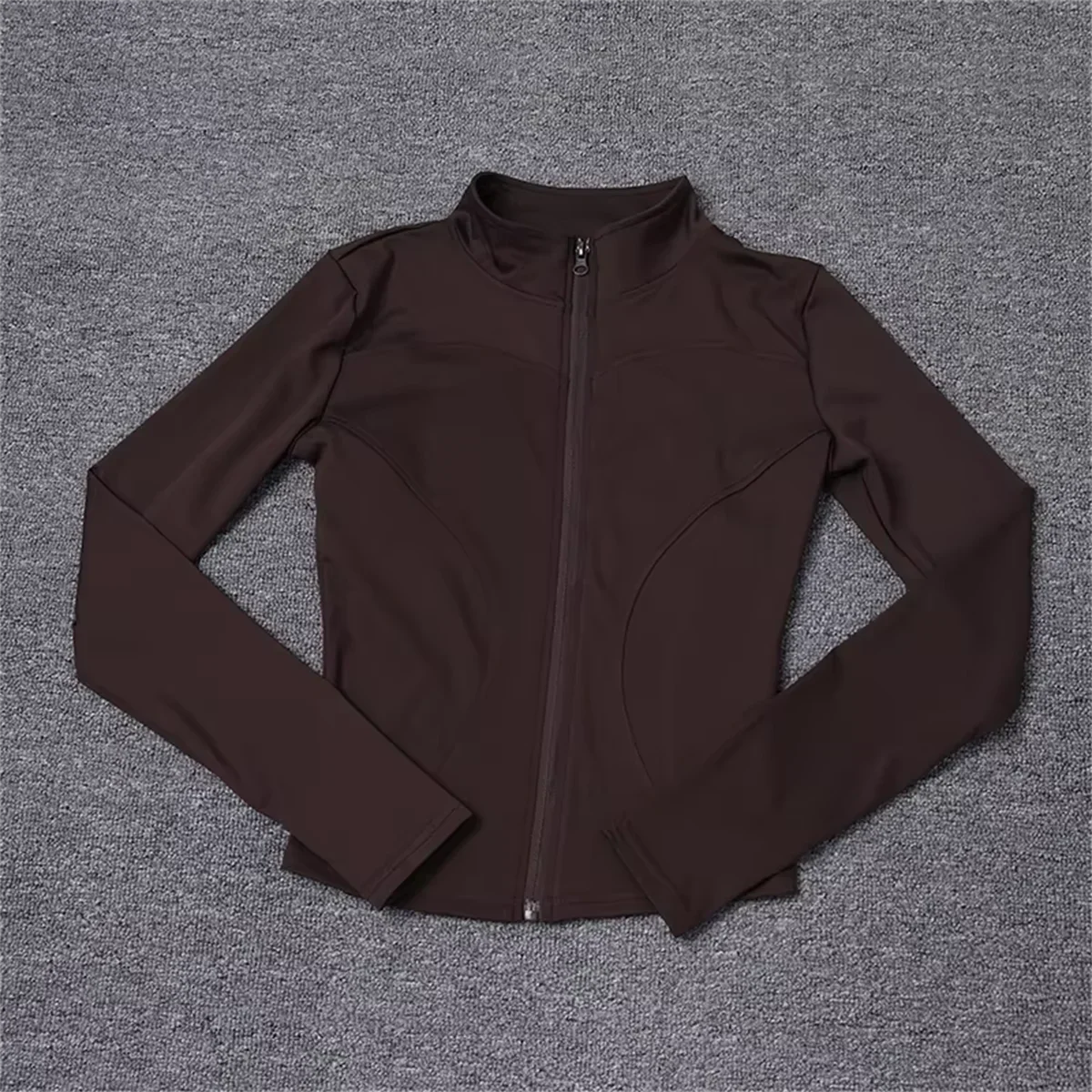 Women Long Sleeve Sport Jacket Spring Summer Gym Workout Coat Yoga Running Sports Cycling Top Casual Zipper Outfit Clothes Chic
