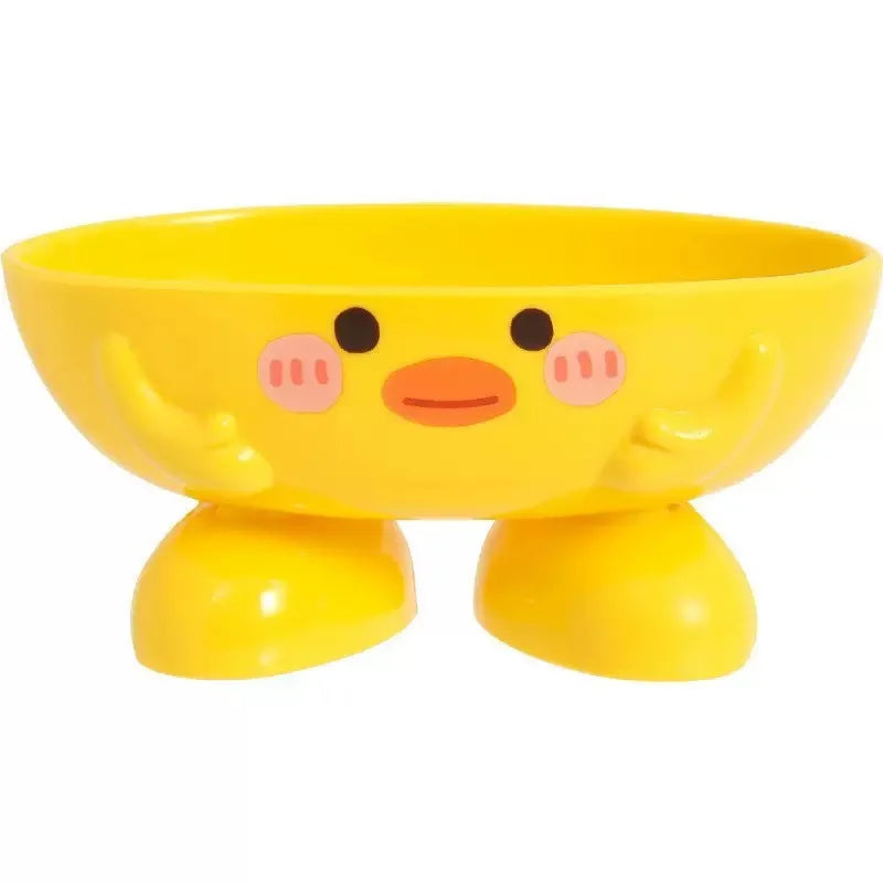 Cute Cartoon Cat Soap Dish with Drainage Plastic Holder for Bathroom Ideal for Soap and Sponges Storage Soap Holde Decorative