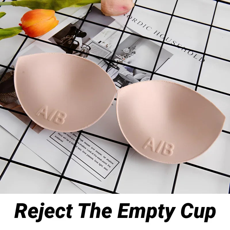 Sexy Thick Sponge Bra Pads Breast Insert Push Up Enhancer Swimsuit Bikini Padded Removeable Chest Accessories Padding