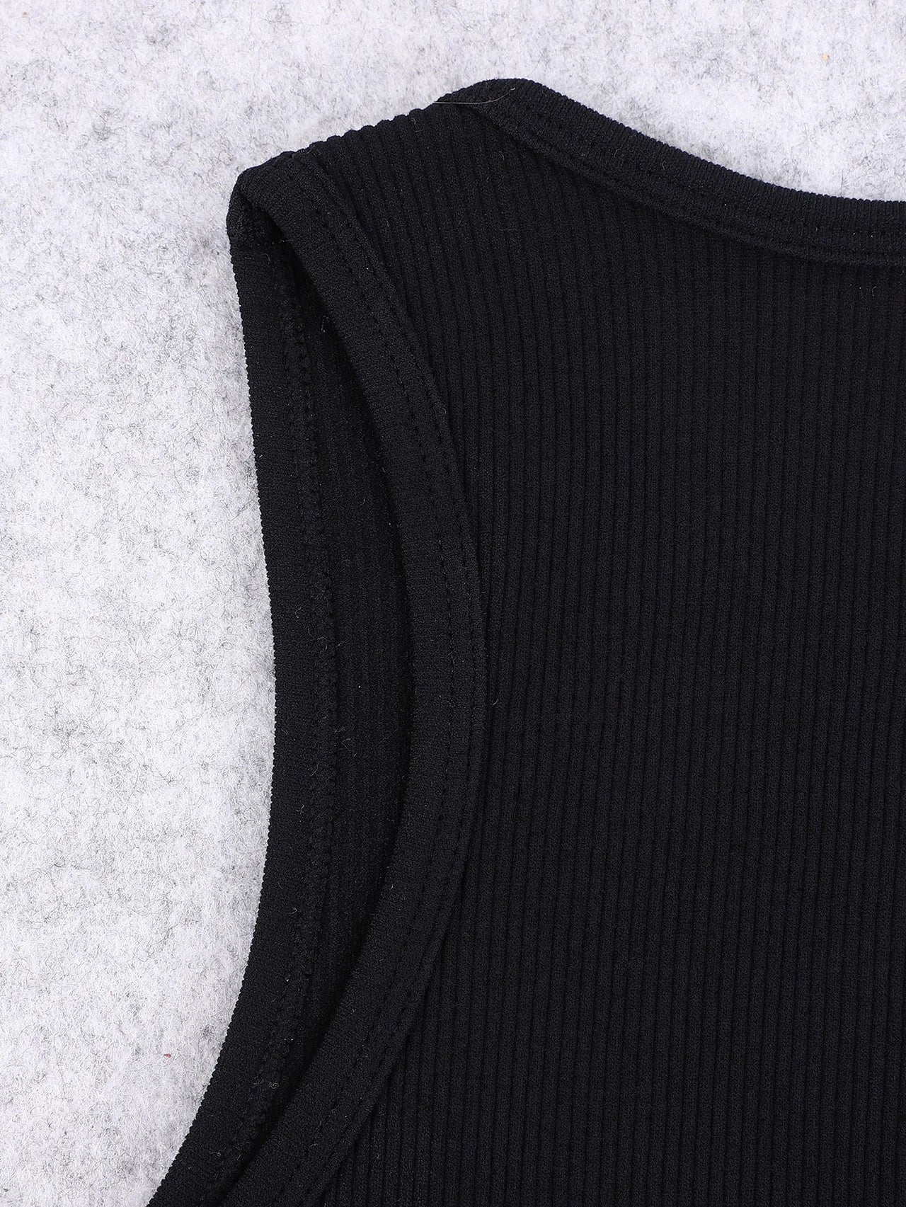 Seamless knitted high-elastic belly-baring yoga vest sleeveless casual sexy ribbed vest nylon quick-drying running fitness sport