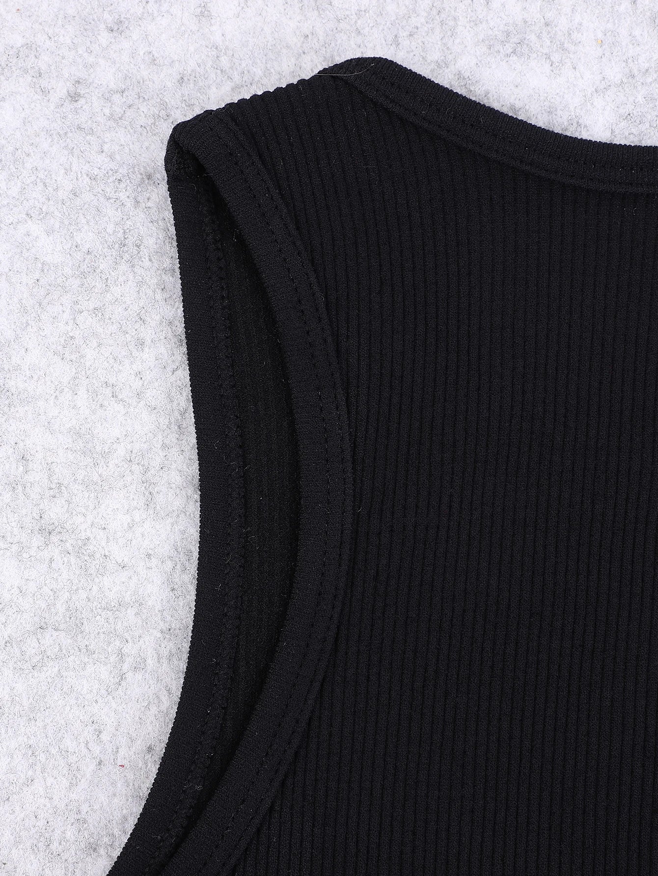 Seamless knitted high-elastic belly-baring yoga vest sleeveless casual sexy ribbed vest nylon quick-drying running fitness sport