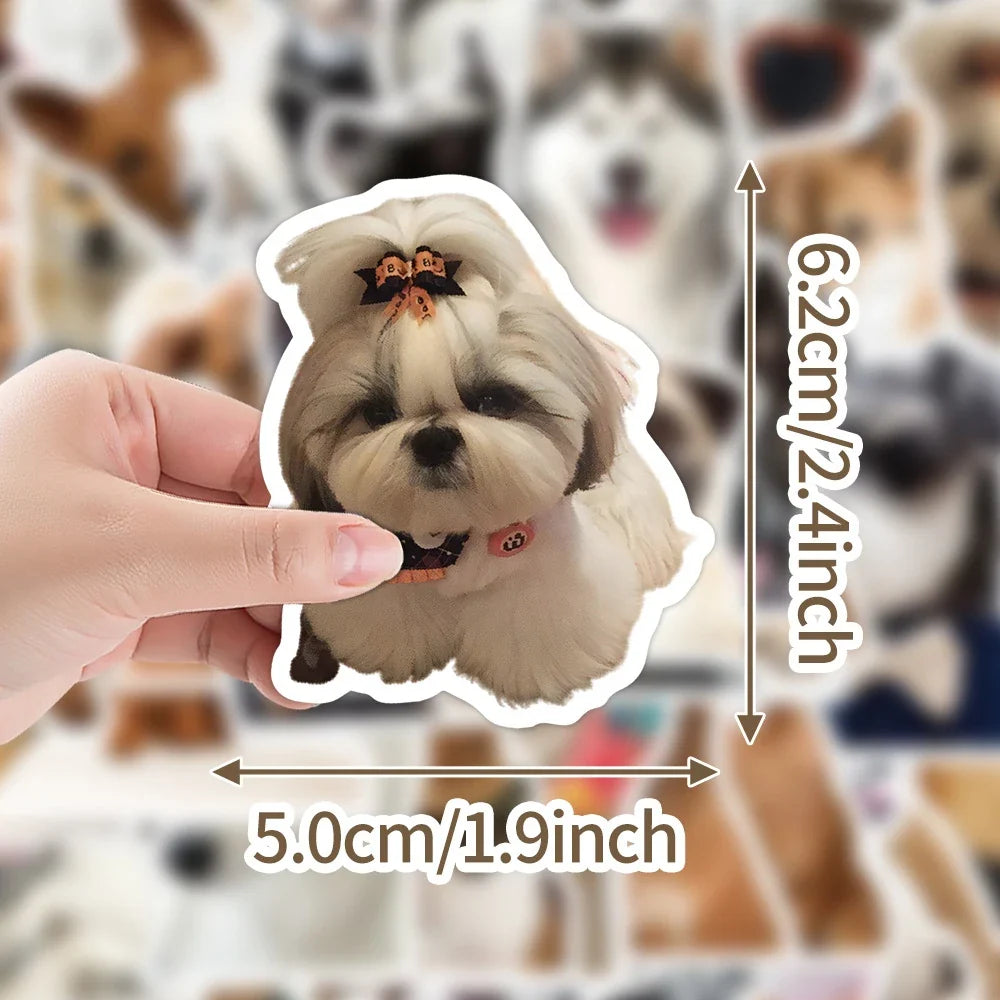 10/30/50pcs Funny Cute Pet Dog Graffiti Stickers Cartoon Decals Laptop Notebook Suitcase Phone Diary Stationery Sticker Kids Toy