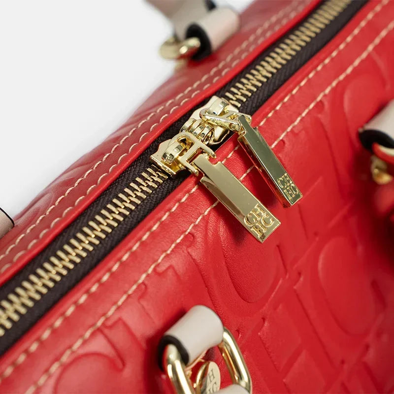 CH New Exquisite Handbag Spring and Summer High-quality Letter Print Multi-Scene Available 2026 Boston Crossbody Bag