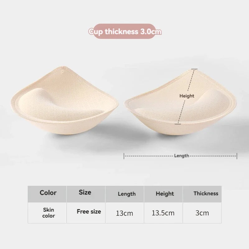 Sponge Padded Bra Thick Push Up Bra Pads Inserts Women Underwear Breast Lift Breathable Bra Pad Lining Swimsuit Insert