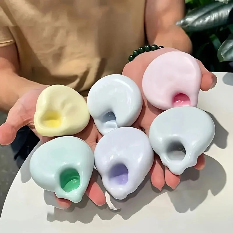 1Pc Squishy Fluid Ice Skin Jelly Ball Squeeze Toy Kids Adult Soft Pinch Pop Fidget Toys Party Gift Novel Entertainment Games