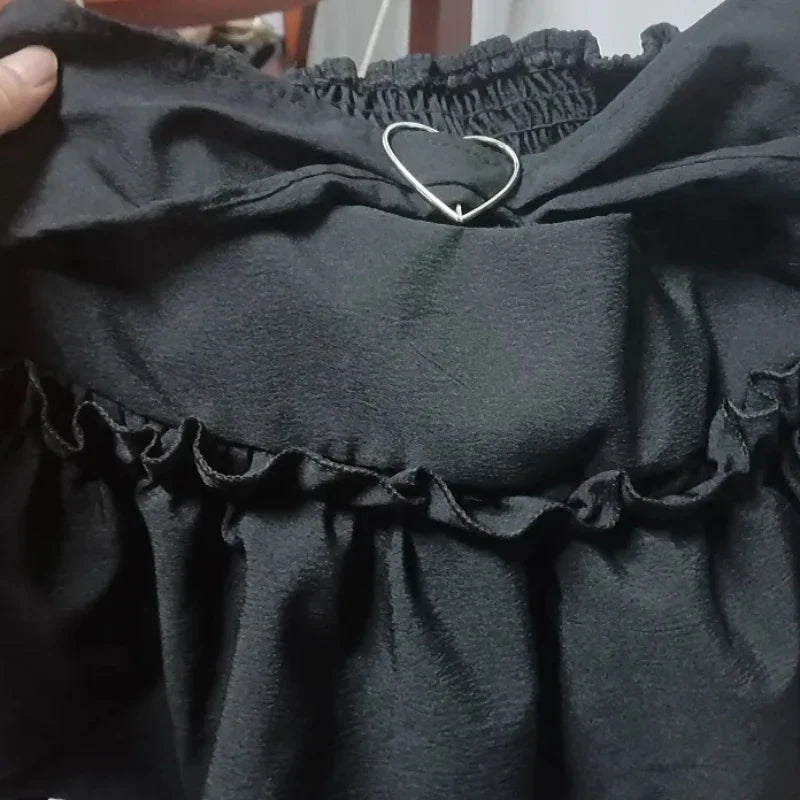 Puffy Cake Skirts Women Ruffles Chic Popular Sweet Spicy Girls Gothic All-match Korean Fashion Streetwear Summer  Y2k