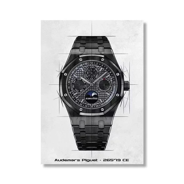 Brand Watch Line Room Living Canvas Painting Wall Art Home Decor