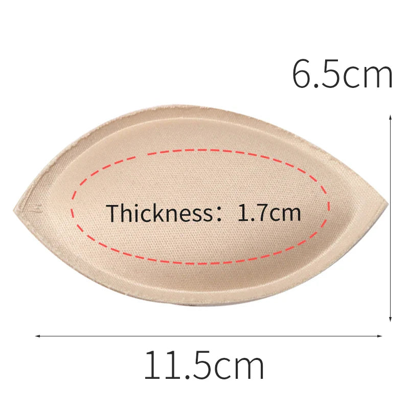 1pair Sponge Inserts In Bra Padded for Swimsuit Breast Push Up Fill Brassiere Breast Patch Pads Women Intimates Accessories