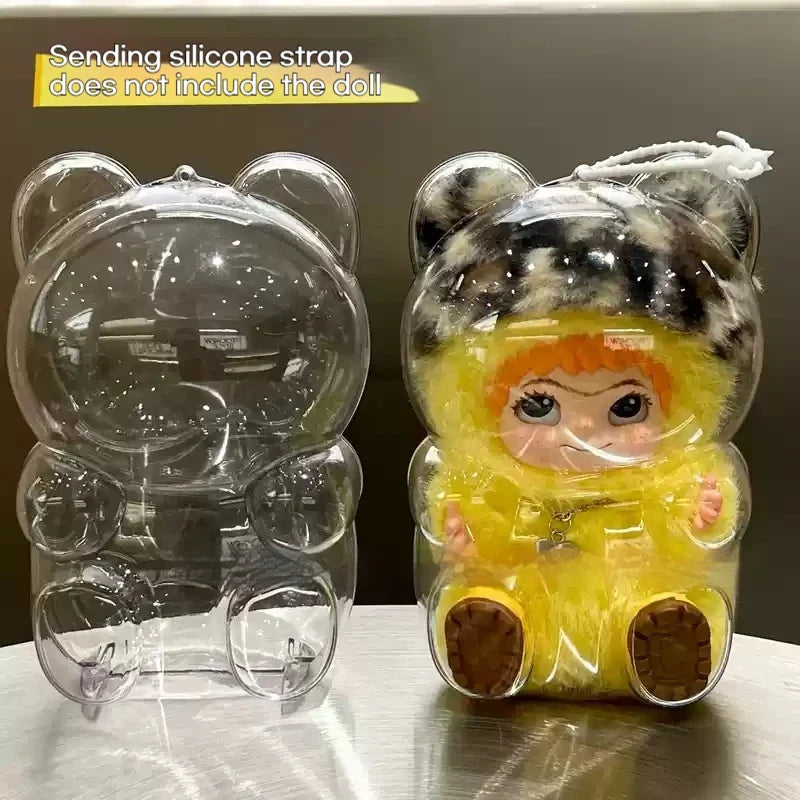 Transparent Protective Case for SkullPanda Guangweaving Garden V2 SP Doll Portable Organizer Box Storage Case