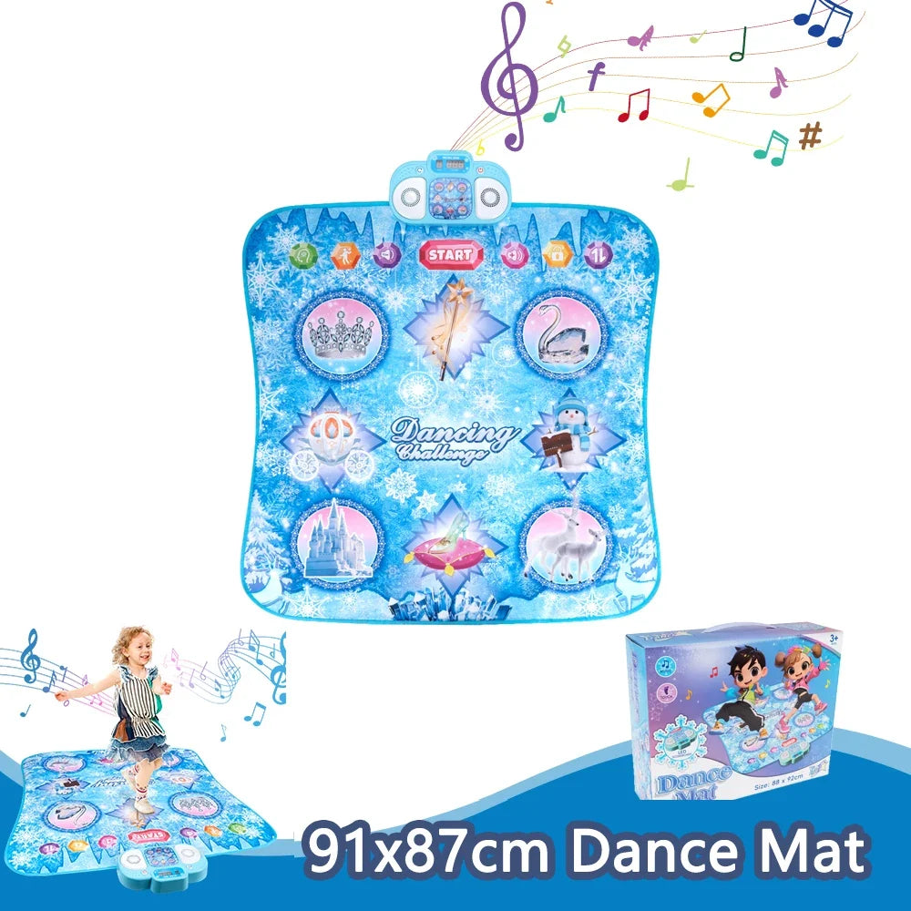 Dancing Blanket Kids Electronic Dance Mat Kid Floor Music Blanket Double Players Mode with 9 Levels Educational Toys Kids Gifts