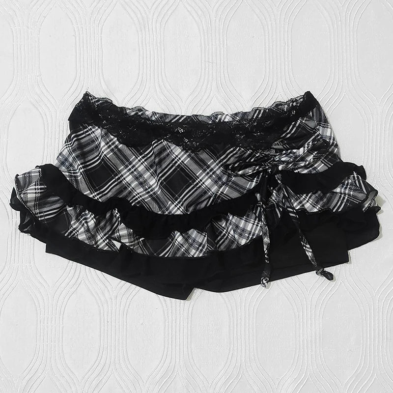 Women's Skirt Fashion Streetwear Pink Polka Dot Pattern Sports Casual Style vintage Y2K Emo Girls Sweet Harajuku Cute Slim Skirt