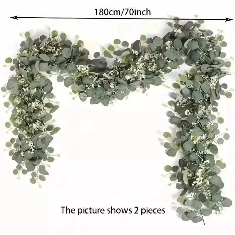 Artificial Eucalyptus Leaves Plant Green Hanging Plant Outdoor Garden Wedding Home Party Deco Greenery Foliage Vine Home Decor