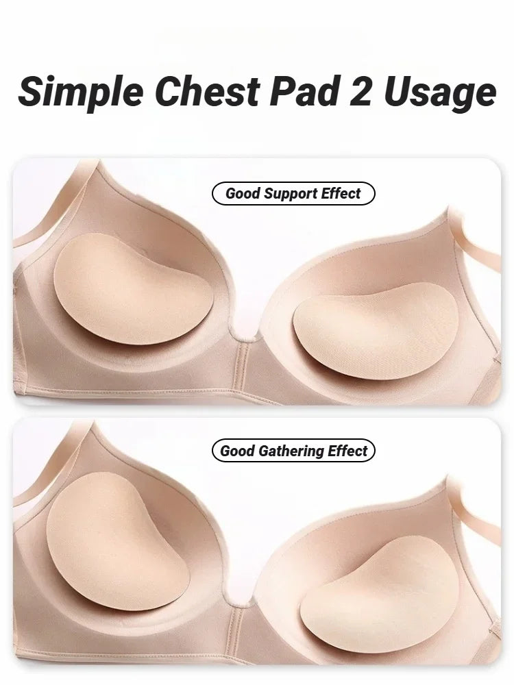 Women Thicker Breathable Sponge Bra Pad Push Up Padded Bikinis Swimsuit Swimwear Bikini Chest Set Bikini