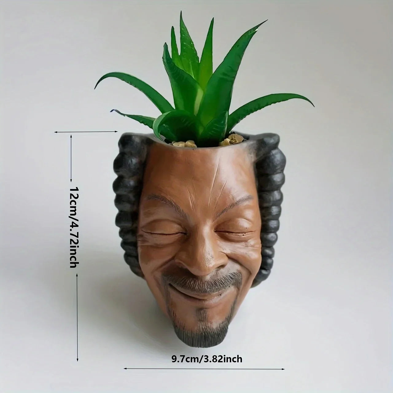 A Facial Flower Pot, Garden Flower Pot, Resin Facial Flower Pot, Succulent Flower Pot, Unique Flower Pot