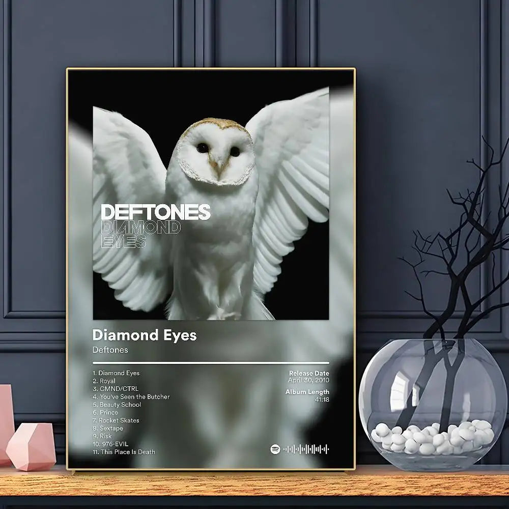 D-Deftones Private Music Poster HD Art Sticky Wall Waterproof Home Living Room Bar Decoration