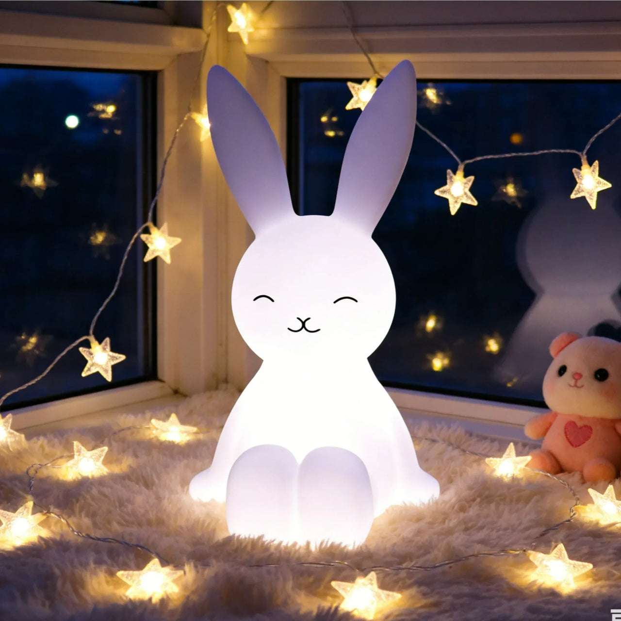 Cute Lighting Mood Light with Remote Control Dimming Cute Cartoon Children's Gift Bedroom Bedside Lamp Living Room Floor Lamp