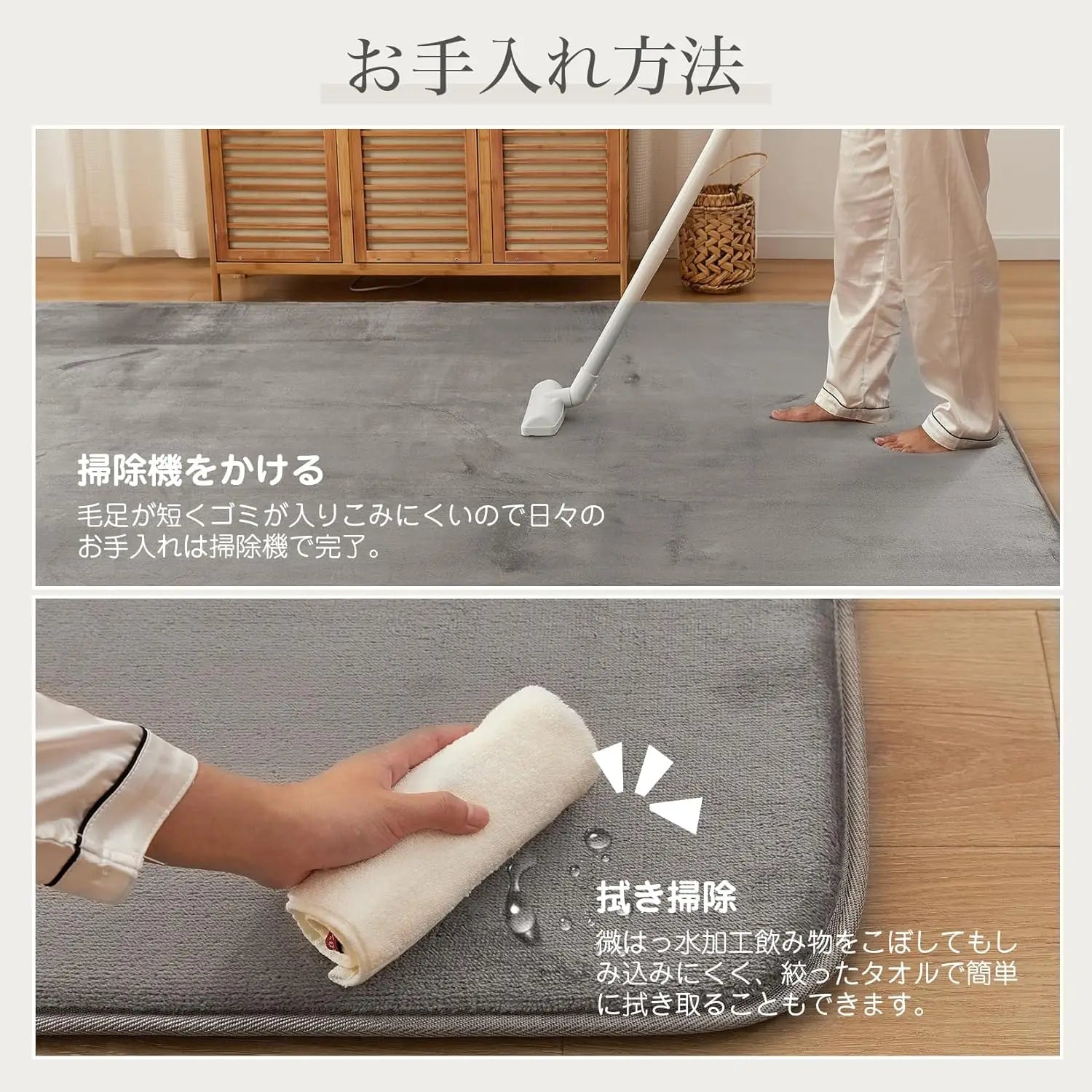 VIKAMA Coral rugs, non-slip low ammunition bedroom living room floor heating in children's room dorm, home decor, electric hot carpet